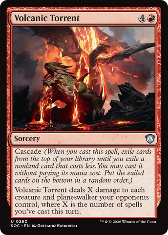 Volcanic Torrent [Secrets of Strixhaven Commander]