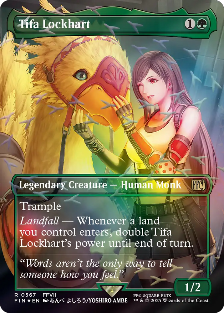 Tifa Lockhart (Borderless) (Chocobo Track Foil) [FINAL FANTASY]