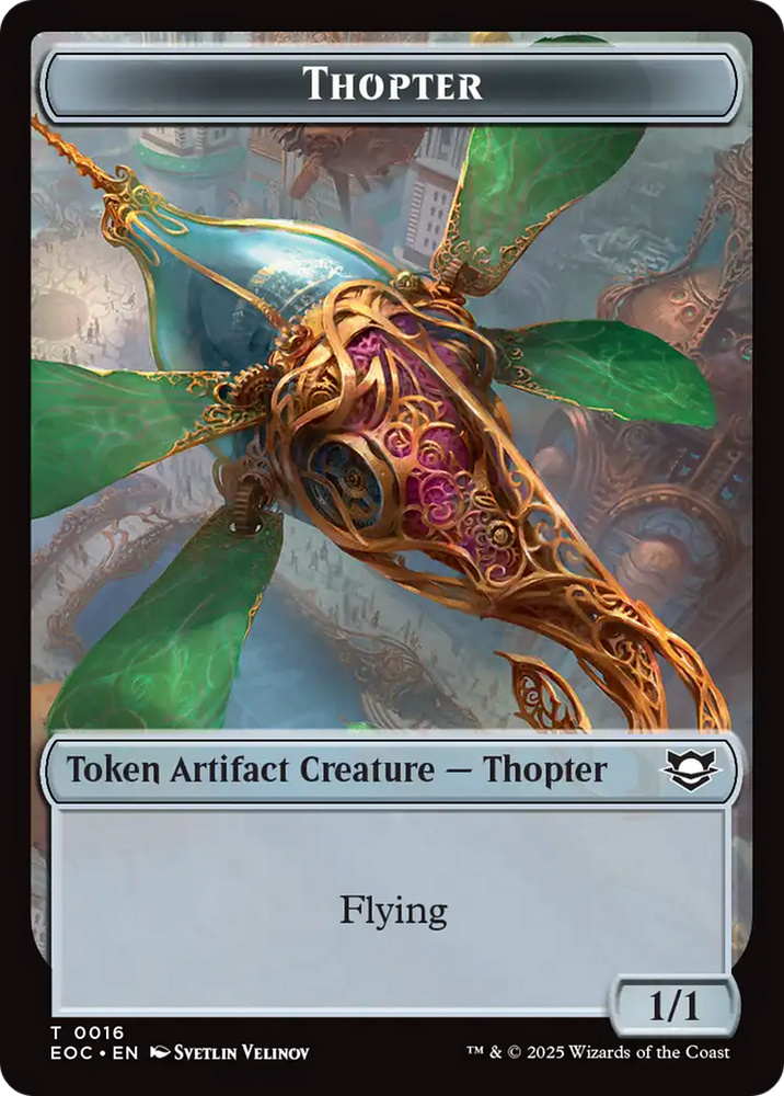 Thopter // Beast (0006) Double-Sided Token [Edge of Eternities Commander Tokens]