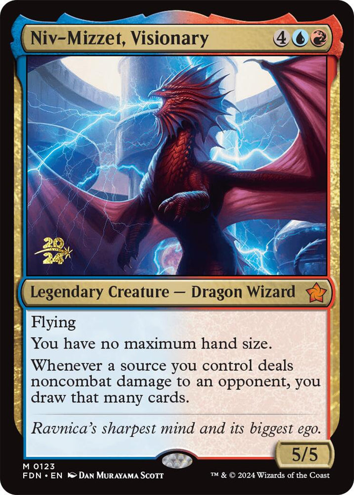 Niv-Mizzet, Visionary [Foundations Prerelease Promos]