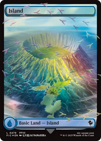 Island (Chocobo Track Foil) [FINAL FANTASY Commander]