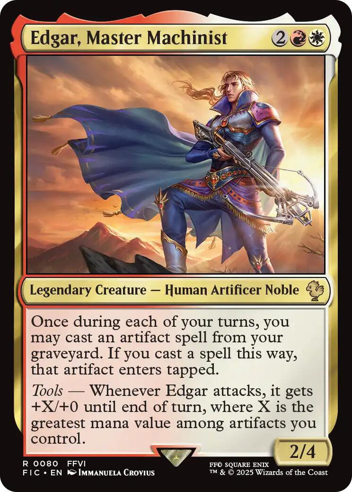 Edgar, Master Machinist (Surge Foil) [FINAL FANTASY Commander]