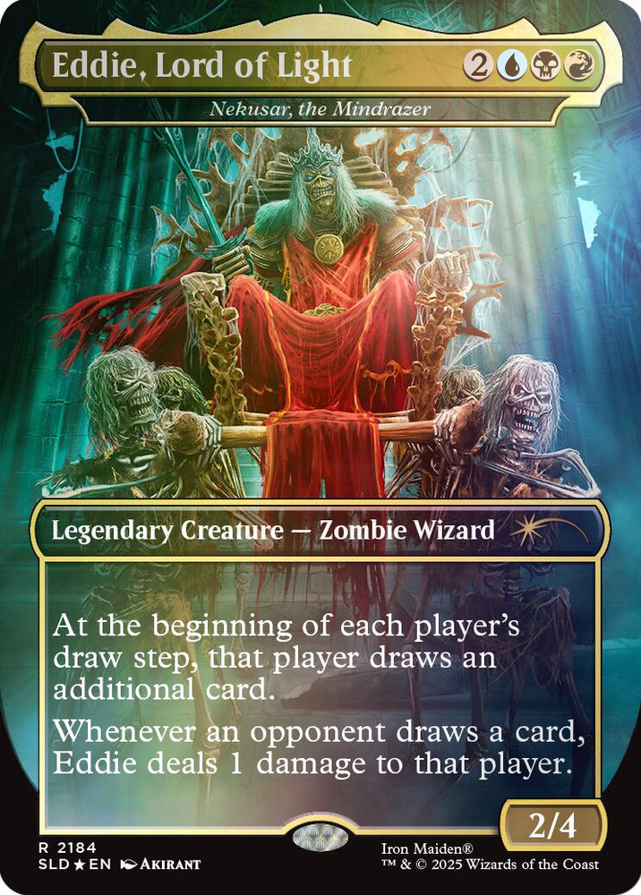 Eddie, Lord of Light - Nekusar, the Mindrazer (Rainbow Foil) [Secret Lair Drop Series]