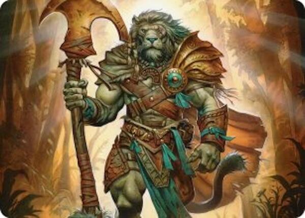 Ajani, Outland Chaperone Art Card [Lorwyn Eclipsed Art Series]