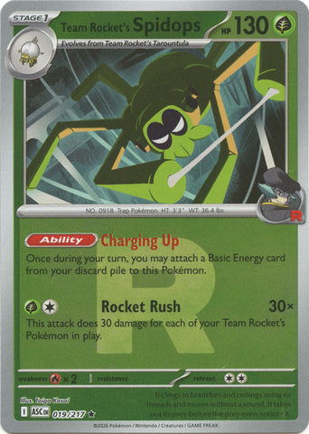 Team Rocket's Spidops (019/217) (Team Rocket) [Mega Evolution: Ascended Heroes]