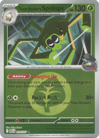 Team Rocket's Spidops (019/217) (Energy Symbol Pattern) [Mega Evolution: Ascended Heroes]