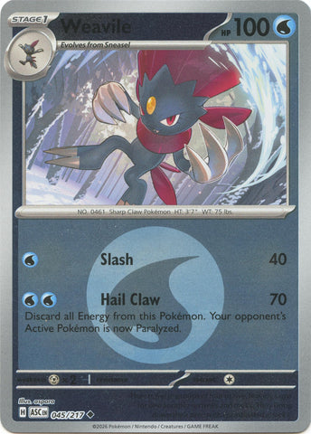 Weavile (045/217) (Energy Symbol Pattern) [Mega Evolution: Ascended Heroes]