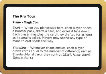 The Pro Tour (Black Lotus Unknown Planechase) [Oversize Cards]