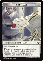 Contract // Pegasus Double-Sided Token [Secrets of Strixhaven Commander Tokens]