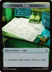 Soldier // Clue Double-Sided Token [Marvel Super Heroes Tokens]