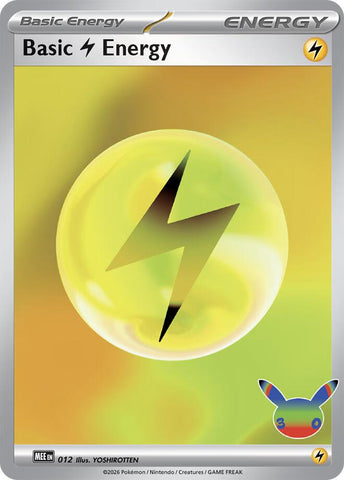 Basic Lightning Energy (012) (30th Celebration) [Mega Evolution Energies]