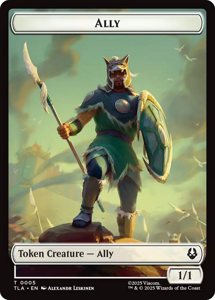 Ally (0005) // Clue (0018) Double-Sided Token [Avatar: The Last Airbender Tokens]