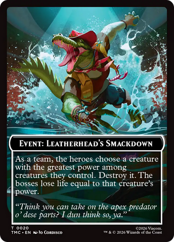 Event: Leatherhead's Smackdown [Teenage Mutant Ninja Turtles Commander Tokens]