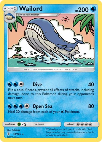 Wailord (30/145) [Sun & Moon: Guardians Rising]