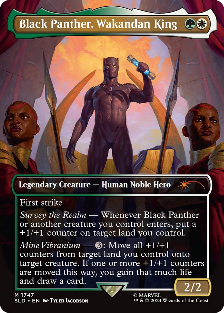 Black Panther, Wakandan King (Rainbow Foil) [Secret Lair Drop Series]