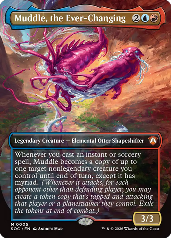 Muddle, the Ever-Changing (Borderless) [Secrets of Strixhaven Commander]