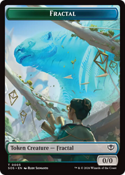 Fractal (0005) // Pest (0009) Double-Sided Token [Secrets of Strixhaven Tokens]