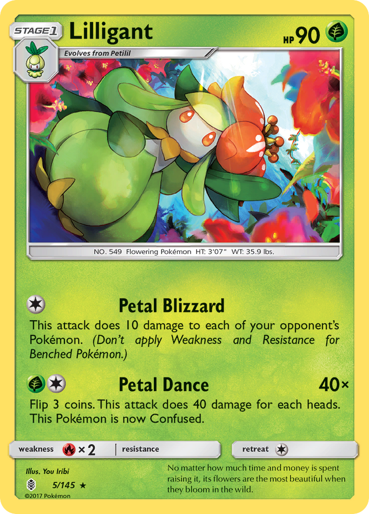 Lilligant (5/145) [Sun & Moon: Guardians Rising]