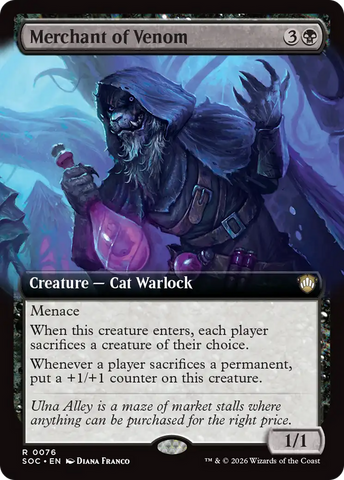 Merchant of Venom (Extended Art) [Secrets of Strixhaven Commander]