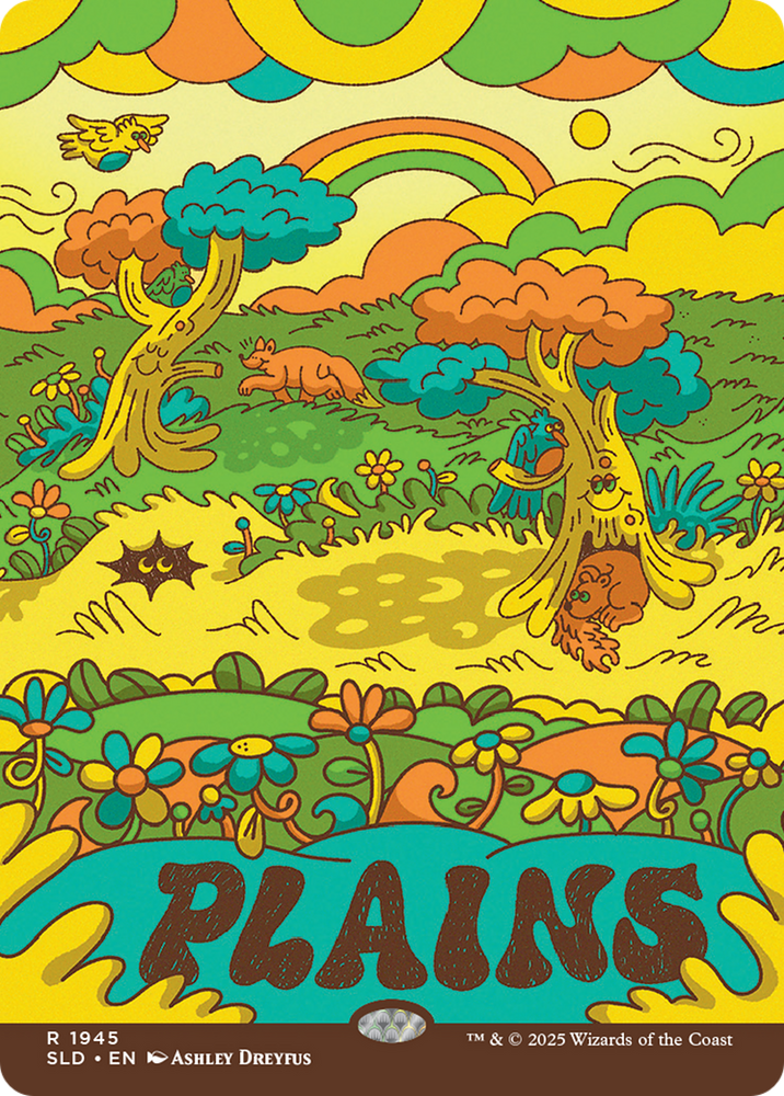 Plains (1945) (Rainbow Foil) [Secret Lair Drop Series]