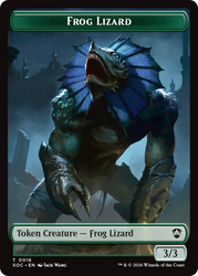 Boar // Frog Lizard Double-Sided Token [Secrets of Strixhaven Commander Tokens]