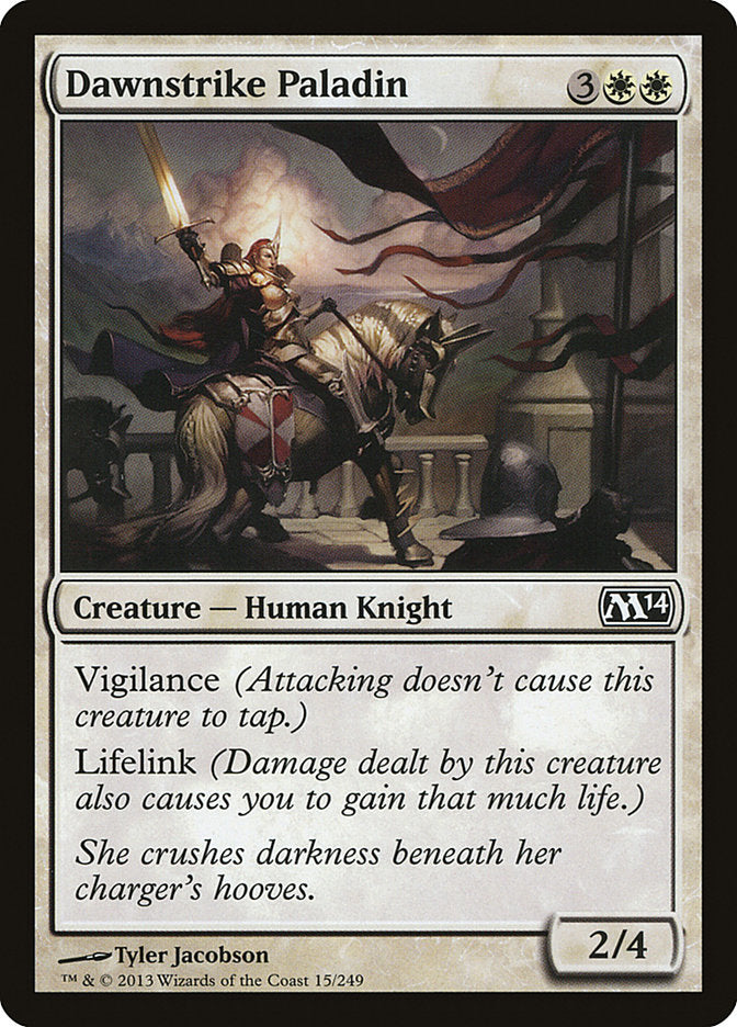 mtg paladin cards Magic The Gathering - Faithbearer (025/205) It cant be blocked Twinblade Paladin (PLST) #M20-285 |