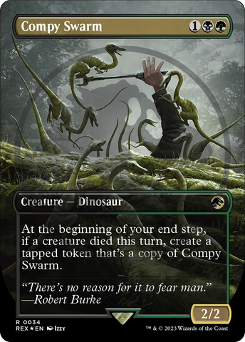 Compy Swarm Emblem (Borderless) [Jurassic World Collection Tokens]
