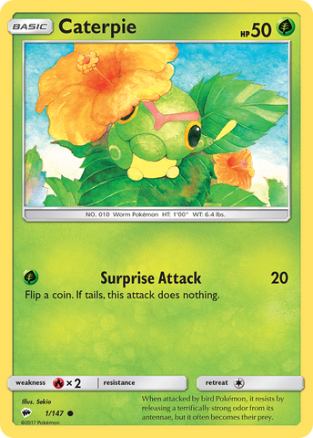 Caterpie (1/147) [Sun & Moon: Burning Shadows]